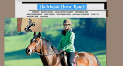 Desktop Screenshot of hallelujahhorseranch.com